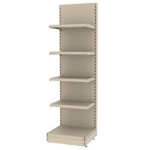 Zdjęcie produktu: Regał sklepowy MAGO przyścienny H-210 cm L-63 cm moduł bazowy kremowy
