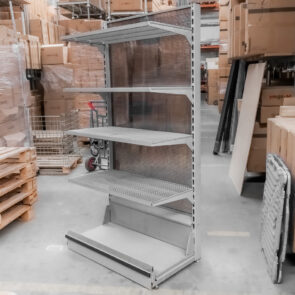Zdjęcie produktu: Regał sklepowy WIRE-C przyścienny H-200 cm L-103.5 cm 4-półki