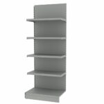 Zdjęcie produktu: Regał sklepowy MAGO przyścienny H-210 cm L-81.5 cm moduł dostawny jasny szary