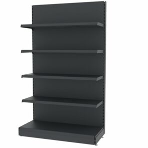 Zdjęcie produktu: Regał sklepowy MAGO przyścienny H-210 cm L-128 cm moduł bazowy grafitowy