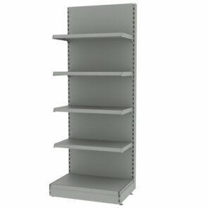 Zdjęcie produktu: Regał sklepowy MAGO przyścienny H-210 cm L-83 cm moduł bazowy jasny szary