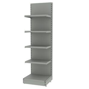 Zdjęcie produktu: Regał sklepowy MAGO przyścienny H- 210 cm L- 63 cm moduł bazowy jasny szary