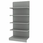 Zdjęcie produktu: Regał sklepowy MAGO przyścienny H-210 cm L-101.5 cm moduł dostawny jasny szary