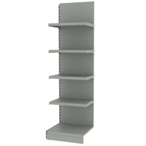 Zdjęcie produktu: Regał sklepowy MAGO przyścienny H-210 cm L-61.5 cm moduł dostawny jasny szary