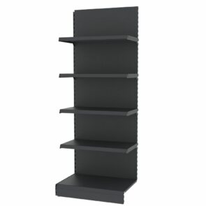 Zdjęcie produktu: Regał sklepowy MAGO przyścienny H-210 cm L-81.5 cm moduł dostawny grafitowy