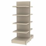 Zdjęcie produktu: Regał sklepowy MAGO gondola H-170 cm L-63 cm moduł bazowy kremowy