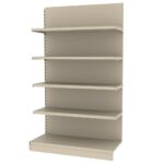 Zdjęcie produktu: Regał sklepowy MAGO przyścienny H-210 cm L-126.5 cm moduł dostawny kremowy