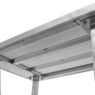 Stół gastronomiczny centralny z półką i 6 nogami Mega-M 180x60x85 cm stal nierdzewna-MTP001755 wzmacniany blat