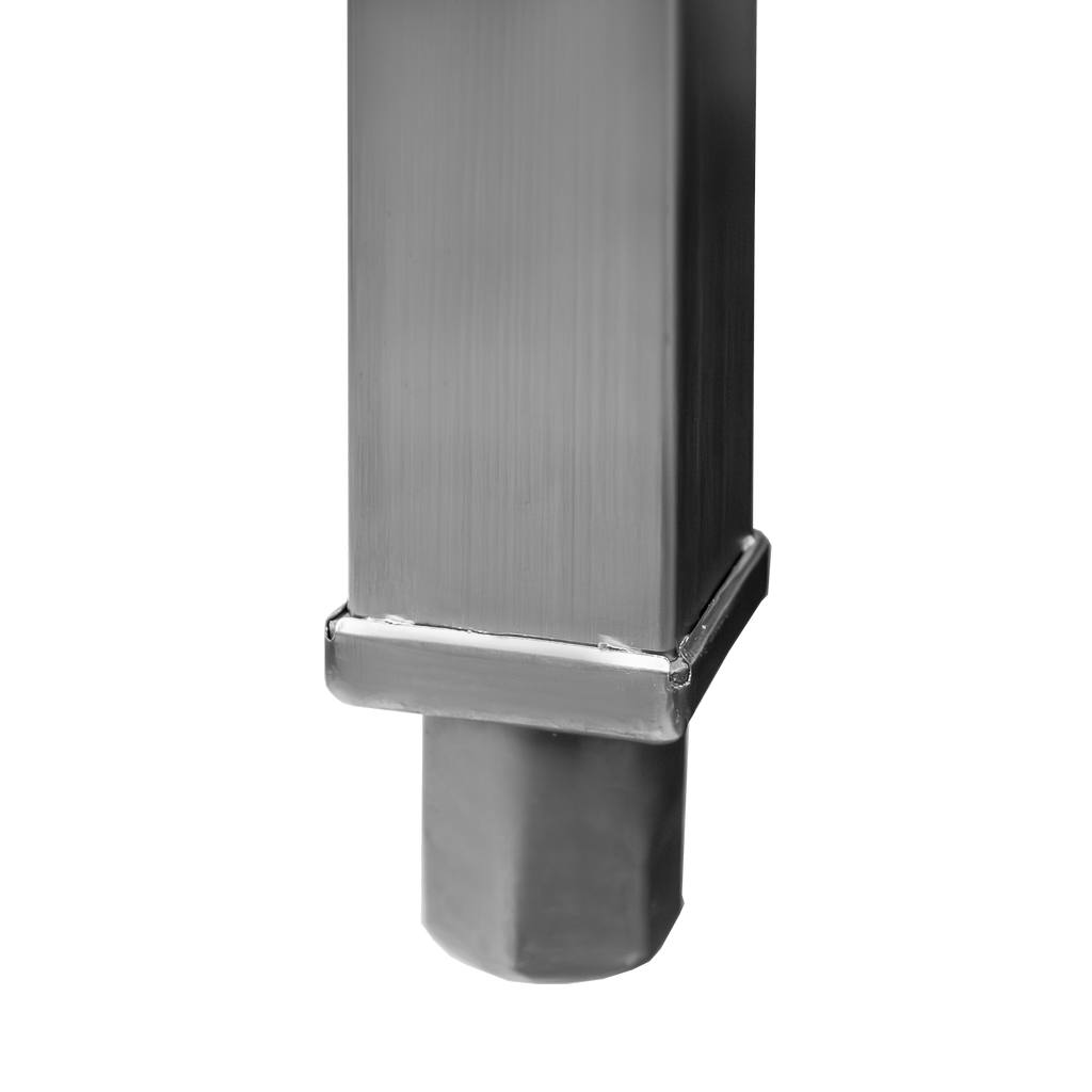 Stół gastronomiczny centralny z półką i 6 nogami Mega-M 180x60x85 cm stal nierdzewna-MTP001755 noga