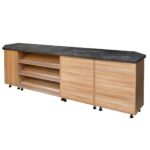 Zdjęcie produktu: Lada sklepowa sprzedażowa impulsowa Mega-M H-113 cm L-290 cm G-60 cm dąb amerykański