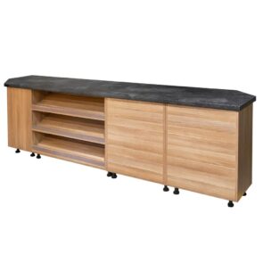 Zdjęcie produktu: Lada sklepowa sprzedażowa impulsowa Mega-M H-113 cm L-290 cm G-60 cm dąb amerykański