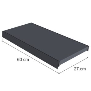Zdjęcie produktu: Półka do regału MAGO G-27 cm L-60 cm grafit