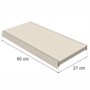 Zdjęcie produktu: Półka do regału MAGO G-27 cm L-60 cm kremowy