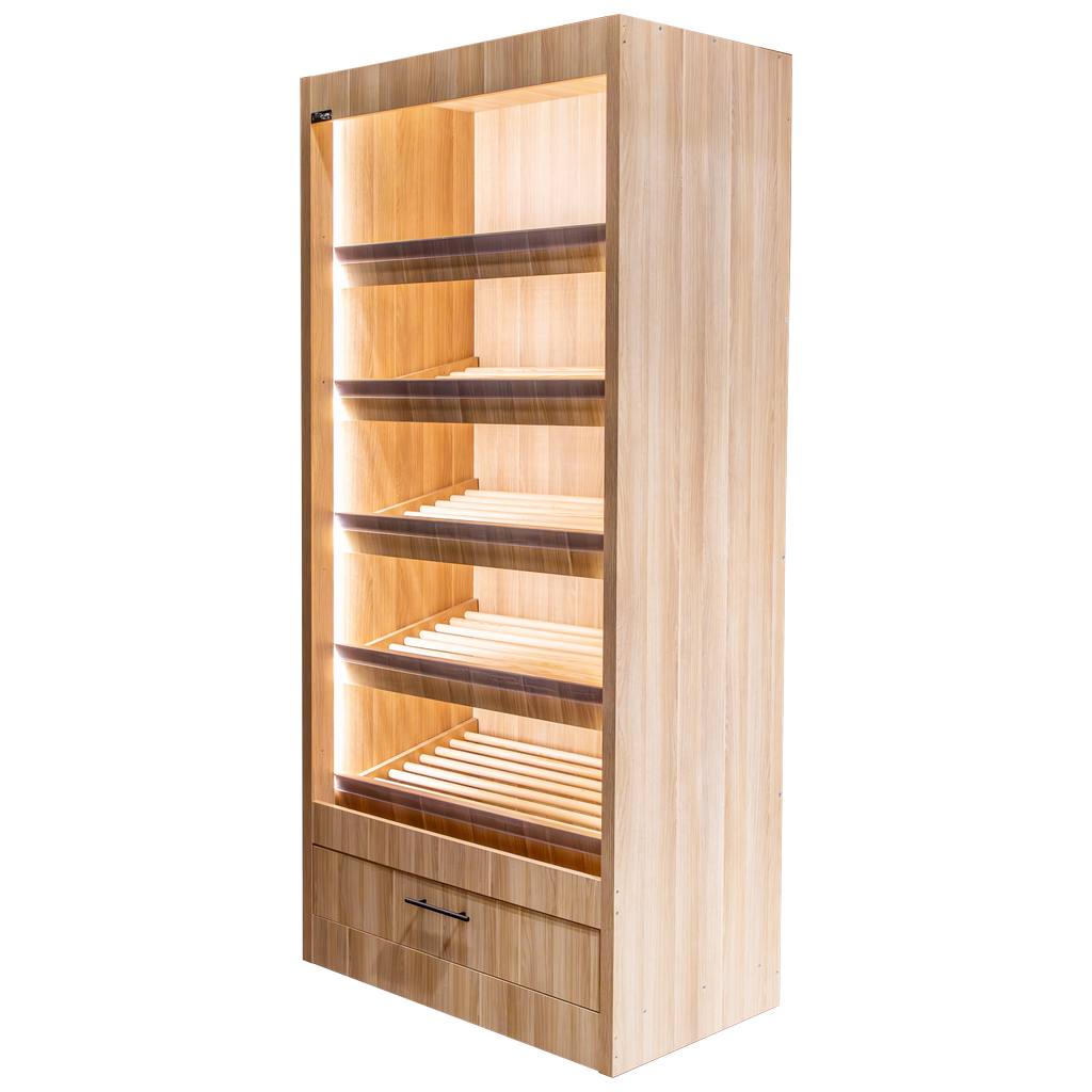 Regał na pieczywo otwarty 100 cm dąb amerykański