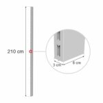 Zdjęcie produktu: Słupek do regału sklepowego MAGO H-210 cm jasny szary