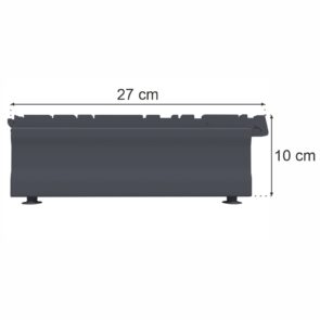 Zdjęcie produktu: Stopa do regału sklepowego MAGO G-27 cm H-10 cm grafit