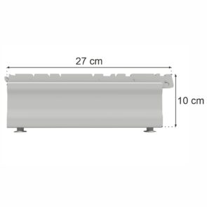 Zdjęcie produktu: Stopa do regału sklepowego MAGO G-27 cm H-10 cm jasny szary