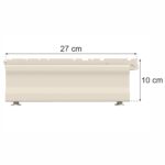 Zdjęcie produktu: Stopa do regału sklepowego MAGO G-27 cm H-10 cm kremowy