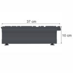 Zdjęcie produktu: Stopa do regału sklepowego MAGO G-37 cm H-10 cm grafit