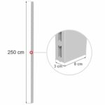 Zdjęcie produktu: Słupek do regału sklepowego MAGO H-250 cm jasny szary