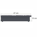 Zdjęcie produktu: Stopa do regału sklepowego MAGO G-47 cm H-10 cm grafit