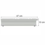 Zdjęcie produktu: Stopa do regału sklepowego MAGO G-47 cm H-10 cm jasny szary