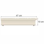 Zdjęcie produktu: Stopa do regału sklepowego MAGO G-47 cm H-10 cm kremowy