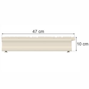 Zdjęcie produktu: Stopa do regału sklepowego MAGO G-47 cm H-10 cm kremowy