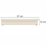 Zdjęcie produktu: Stopa do regału sklepowego MAGO G-57 cm H-10 cm kremowy