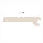 Zdjęcie produktu: Wspornik półki do regału sklepowego MAGO G-27 cm kremowy