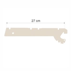 Zdjęcie produktu: Wspornik półki do regału sklepowego MAGO G-27 cm kremowy
