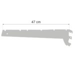 Zdjęcie produktu: Wspornik półki do regału sklepowego MAGO G-47 cm jasny szary
