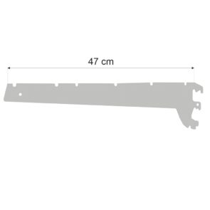 Zdjęcie produktu: Wspornik półki do regału sklepowego MAGO G-47 cm jasny szary