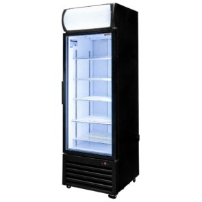 Zdjęcie produktu: Witryna chłodnicza 1-drzwiowa 370L Mega-M RICO i61oświetlenie LED podświetlany górny plafon reklamowy