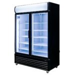 Zdjęcie produktu: Witryna chłodnicza 2-drzwiowa1048L Mega-M RICO i133 oświetlenie LED podświetlany górny plafon reklamowy