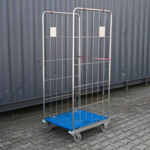 Zdjęcie produktu: Rollkontener (rollcage, rollbox) wózek siatkowy transportowy kolor niebieski