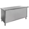 Stół gastronomiczny spawany z szafką Mega-M STSG150x60 stal nierdzewna MTP003215 tył