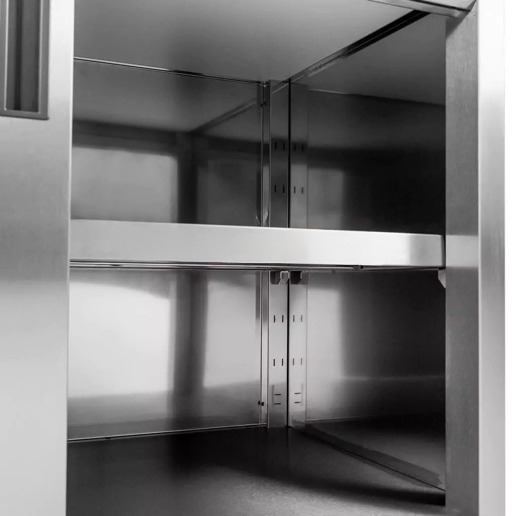 Stół gastronomiczny spawany z szafką Mega-M STSG150x60 stal nierdzewna MTP003215