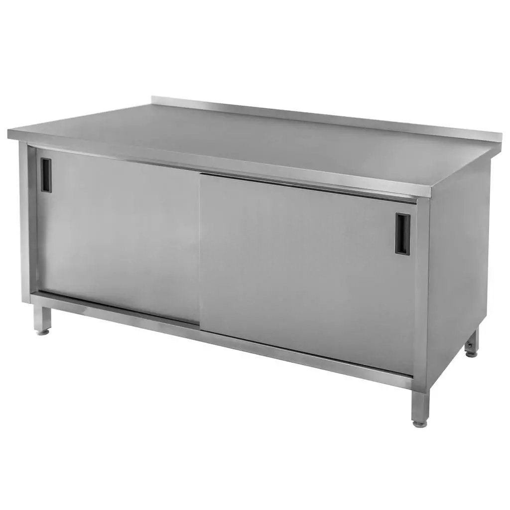 Stół gastronomiczny spawany z szafką Mega-M STSG150x60 stal nierdzewna MTP003215