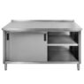 Stół gastronomiczny spawany z szafką Mega-M STSG150x60 stal nierdzewna MTP003215