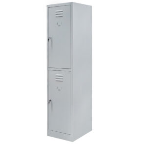 Zdjęcie produktu: Szafka skrytkowa BHP Mega-M 2 skrytki 40x50x180 cm szara