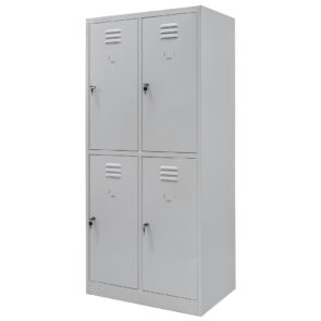 Zdjęcie produktu: Szafka skrytkowa BHP Mega-M 4 skrytki 80x50x180 cm szara