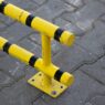 Barierka ochronna odbojnica liniowa z poprzeczką żółto-czarna MTP003569