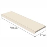 Zdjęcie produktu: Półka do regału MAGO G-27 cm L-100 cm kremowy