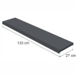 Zdjęcie produktu: Półka do regału MAGO G-27 cm L-133 cm grafit