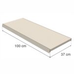 Zdjęcie produktu: Półka do regału MAGO G-37 cm L-100 cm kremowy