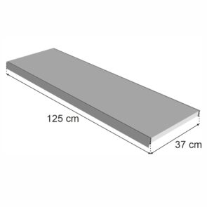 Zdjęcie produktu: Półka do regału MAGO G-37 cm L-125 cm jasny szary
