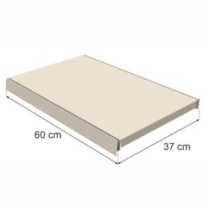 Zdjęcie produktu: Półka do regału MAGO G-37 cm L-60 cm kremowy