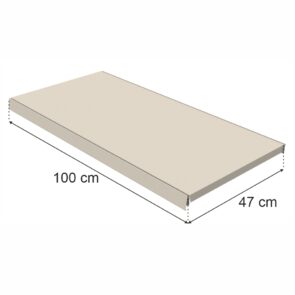 Zdjęcie produktu: Półka do regału MAGO G-47 cm L-100 cm kremowy
