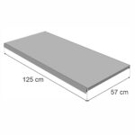 Zdjęcie produktu: Półka do regału MAGO G-57 cm L-125 cm jasny szary